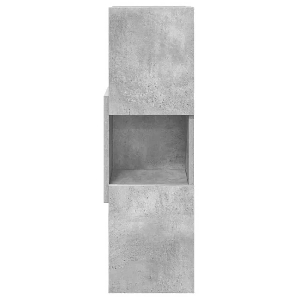 Kampinė spintelė 25,5x25x80cm Apdirbta mediena Betono pilka