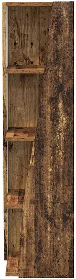 Kampinė spintelė 27,5x27x102cm Apdirbta mediena Senas medis