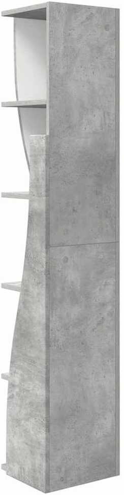 Kampinė spintelė 27,5x27x140cm Apdirbta mediena Betono pilka