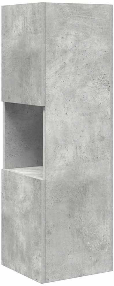 Kampinė spintelė 30,5x30x95cm Apdirbta mediena Betono pilka