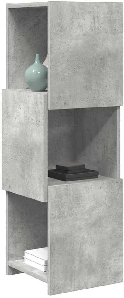 Kampinė spintelė 30,5x30x95cm Apdirbta mediena Betono pilka