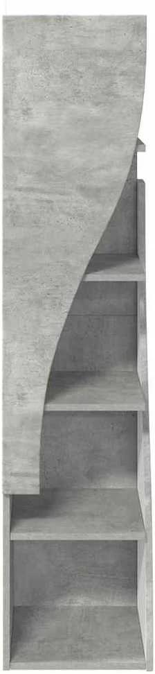 Kampinė spintelė 32x32x140cm Apdirbta mediena Betono pilka