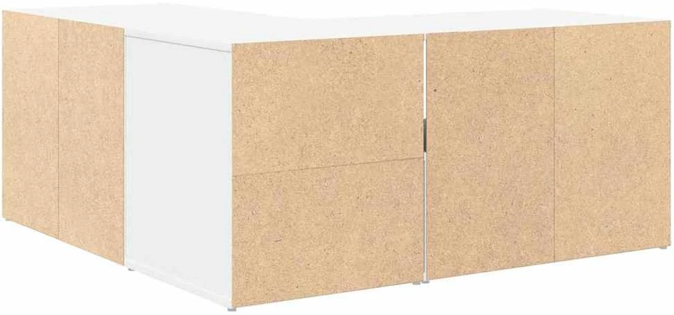 Kampinė spintelė, baltos spalvos, 160x40x45cm, MDP