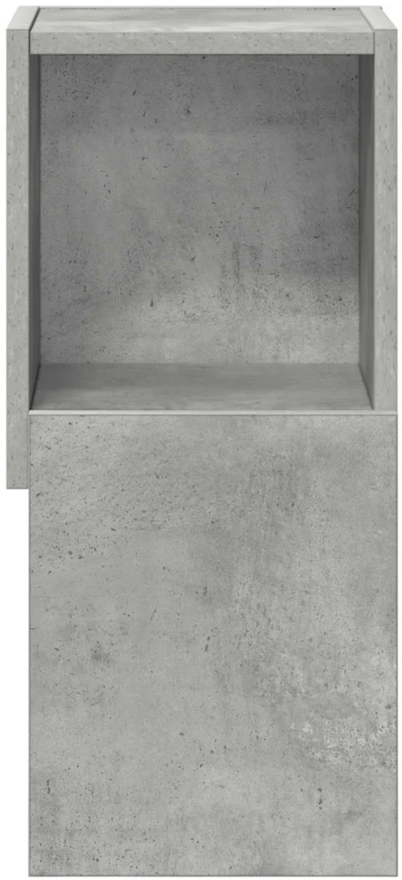 Kampinė spintelė 25,5x25x55cm Apdirbta mediena Betono pilka