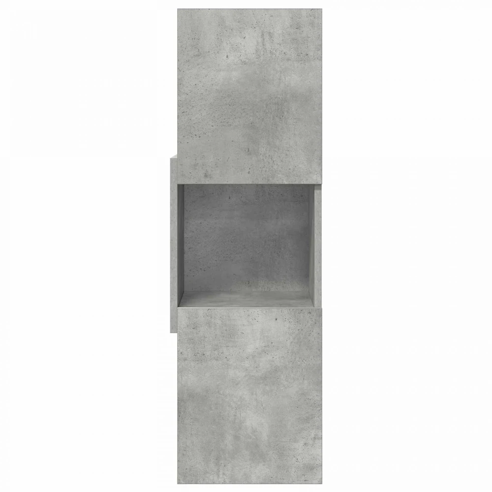 Kampinė spintelė 30,5x30x95cm Apdirbta mediena Betono pilka