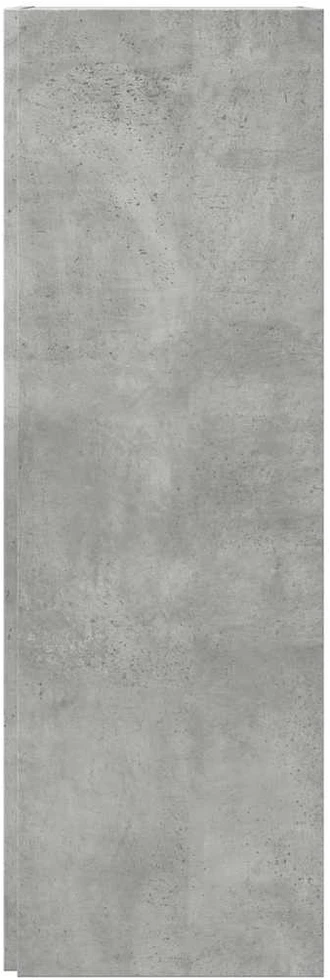 Kampinė spintelė, betono pilka, 33x33x100cm, apdirbta mediena