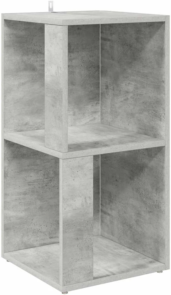 Kampinė spintelė, betono pilka, 33x33x67cm, apdirbta mediena