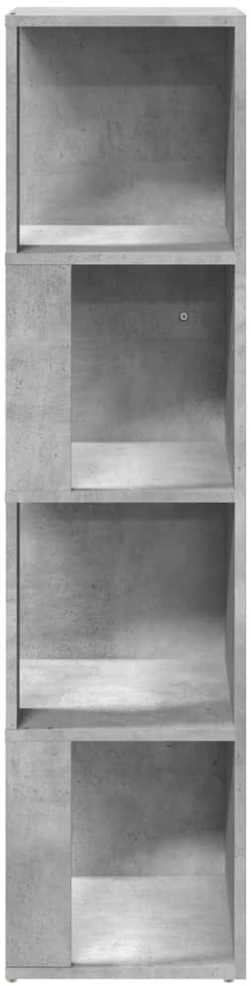 Kampinė spintelė, betono pilkos spalvos, 33x33x132cm, MDP
