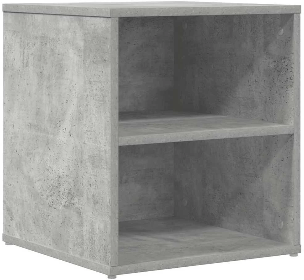 Kampinė spintelė, betono pilkos spalvos, 160x40x45cm, mediena