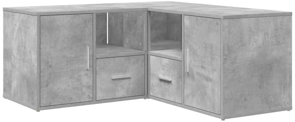 Kampinė spintelė, betono pilkos spalvos, 160x40x45cm, mediena