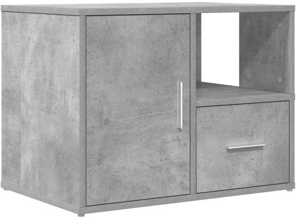 Kampinė spintelė, betono pilkos spalvos, 160x40x45cm, mediena