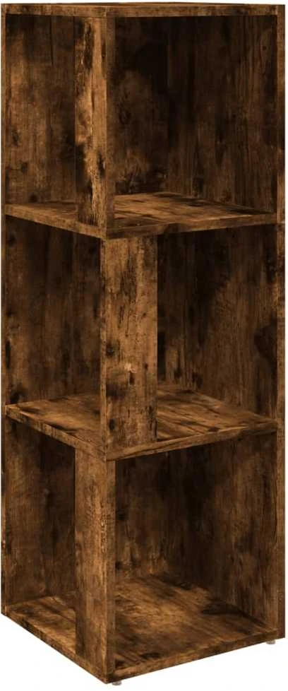 Kampinė spintelė, dūminio ąžuolo, 33x33x100cm, apdirbta mediena