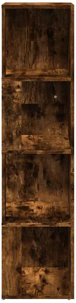 Kampinė spintelė, dūminio ąžuolo, 33x33x132cm, apdirbta mediena