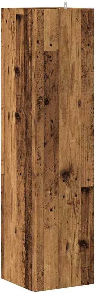 kampinė spintelė Old Wood 33x33x132 cm Engineered Wood