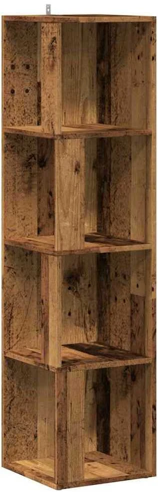 kampinė spintelė Old Wood 33x33x132 cm Engineered Wood