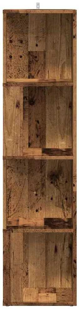 kampinė spintelė Old Wood 33x33x132 cm Engineered Wood