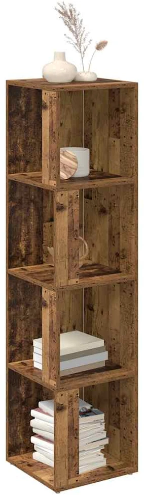 kampinė spintelė Old Wood 33x33x132 cm Engineered Wood