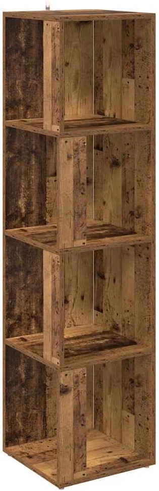 kampinė spintelė Old Wood 33x33x132 cm Engineered Wood