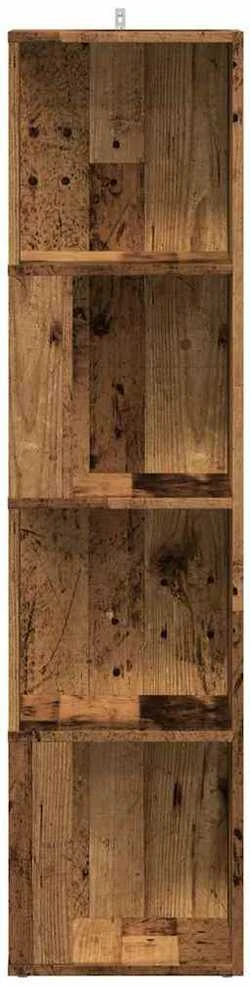 kampinė spintelė Old Wood 33x33x132 cm Engineered Wood