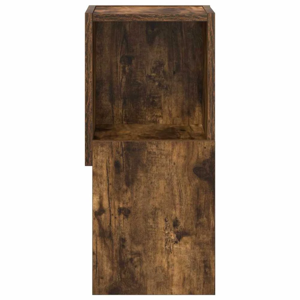 Kampinė spintelė 25,5x25x55cm Apdirbta mediena Rūkyta ąžuolas