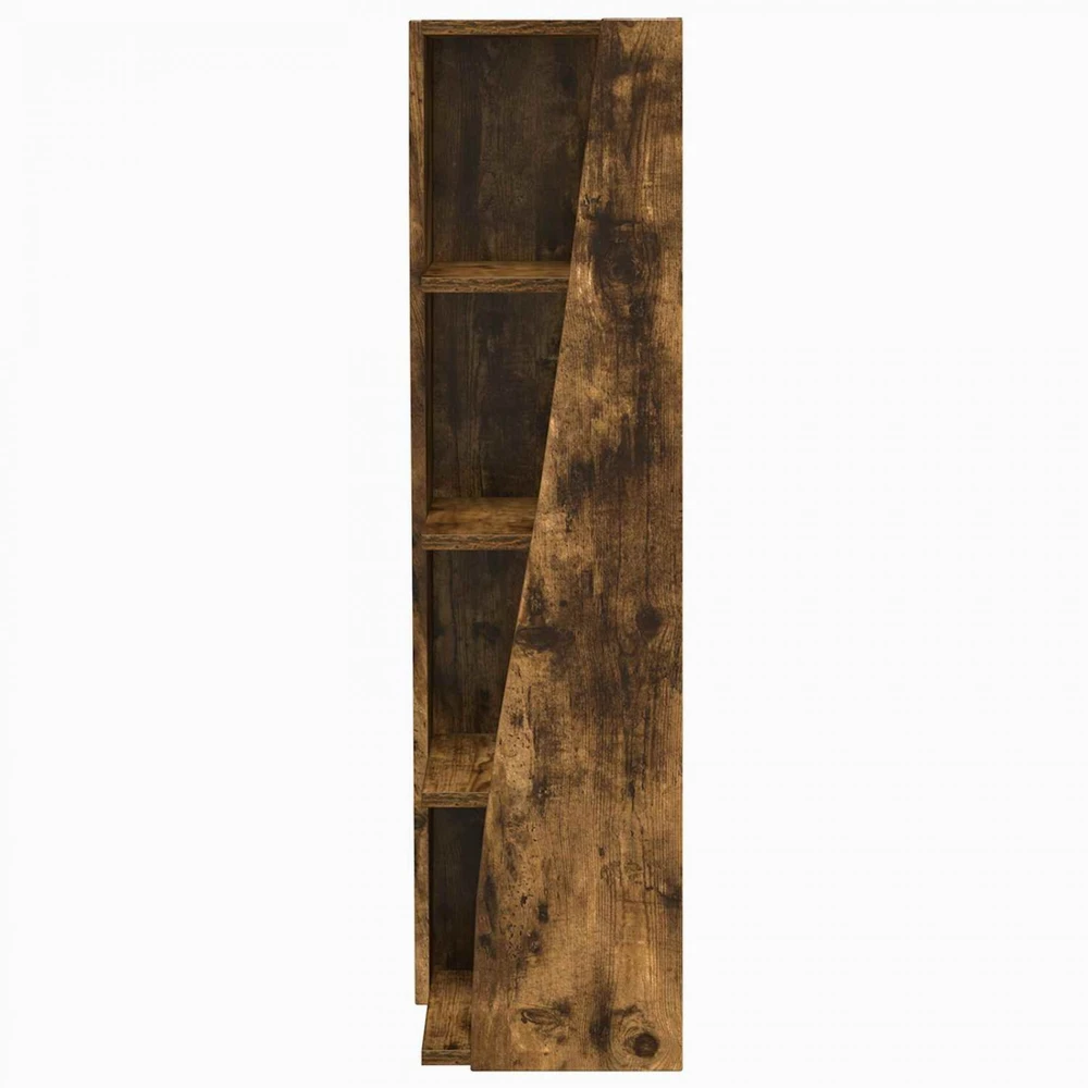 Kampinė spintelė 27,5x27x102cm Apdirbta mediena Rūkyta ąžuolas