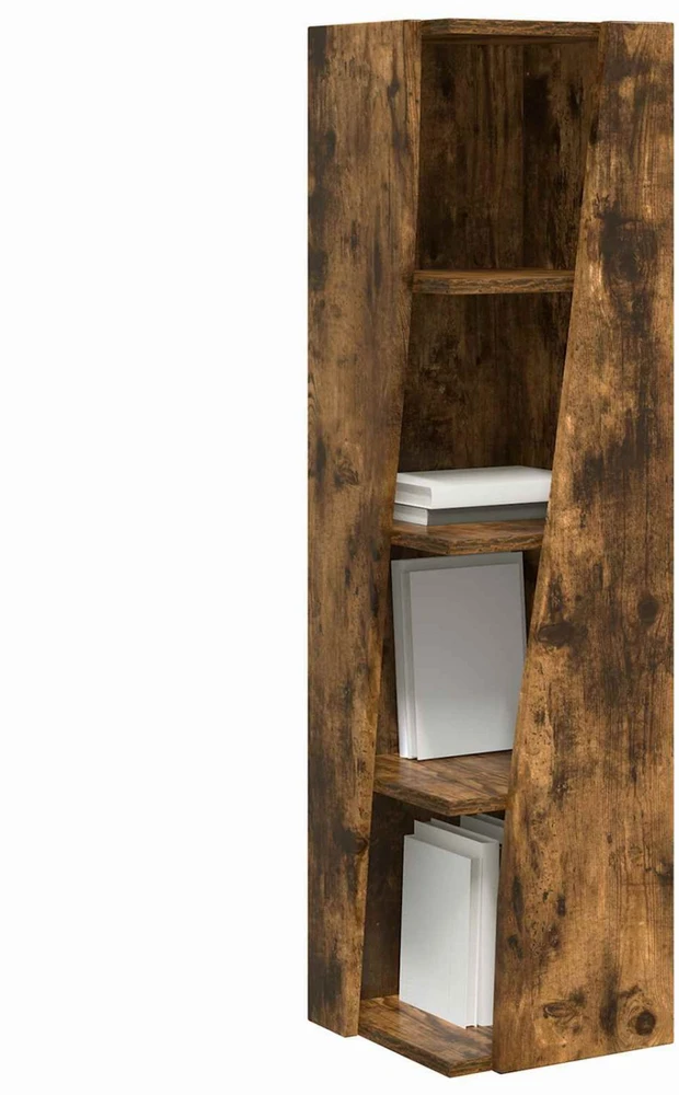 Kampinė spintelė 27,5x27x102cm Apdirbta mediena Rūkyta ąžuolas