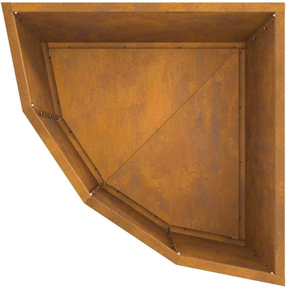 Kampinė Vazonas Rūdijanti 45 x 45 x 35 cm