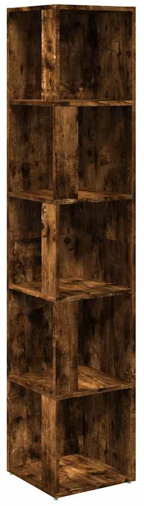 Kampinė spintelė, dūminio ąžuolo, 33x33x164,5cm, mediena