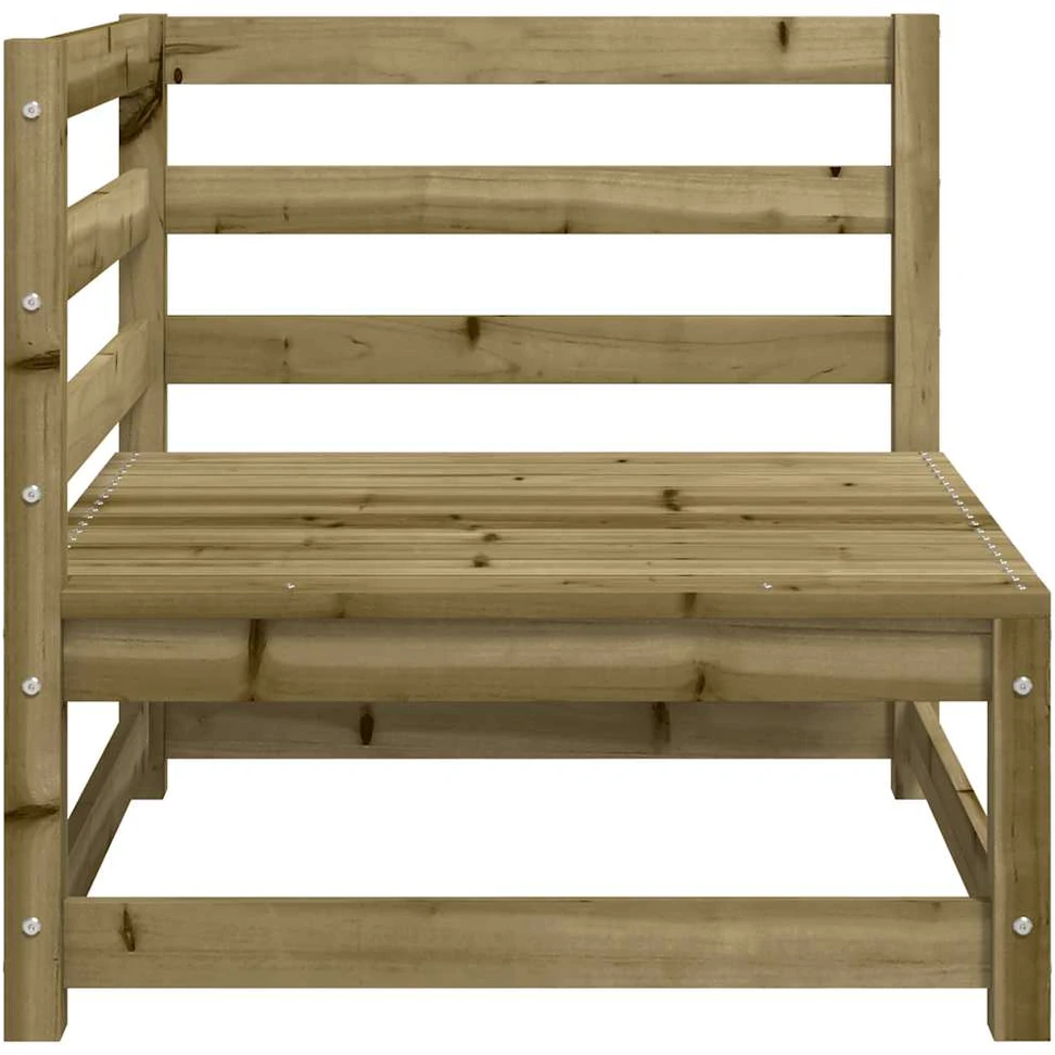 Kampinės sodo sofos dalys, 2vnt., 70x70x67cm, impregnuota pušis