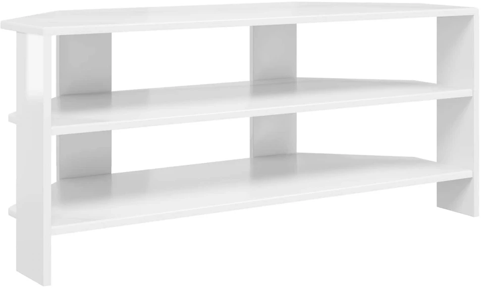 TV staliukas KampinėTVspintelė 102x40,5x45cm Aukšto blizgesio balta