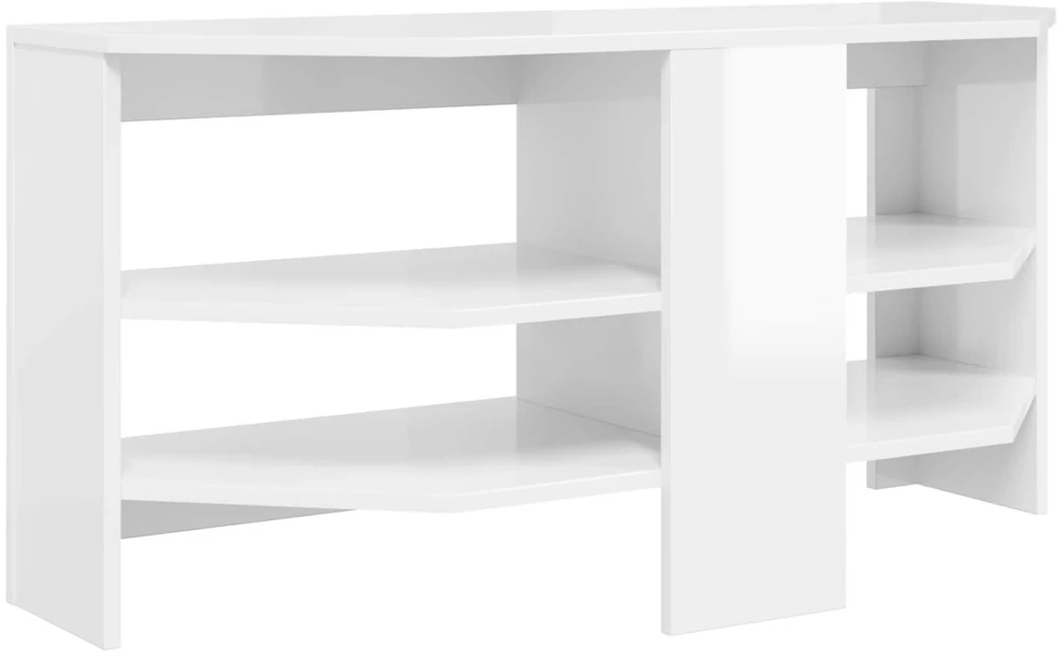 TV staliukas KampinėTVspintelė 102 x 40,5 x 45 cm Aukšto blizgesio balta