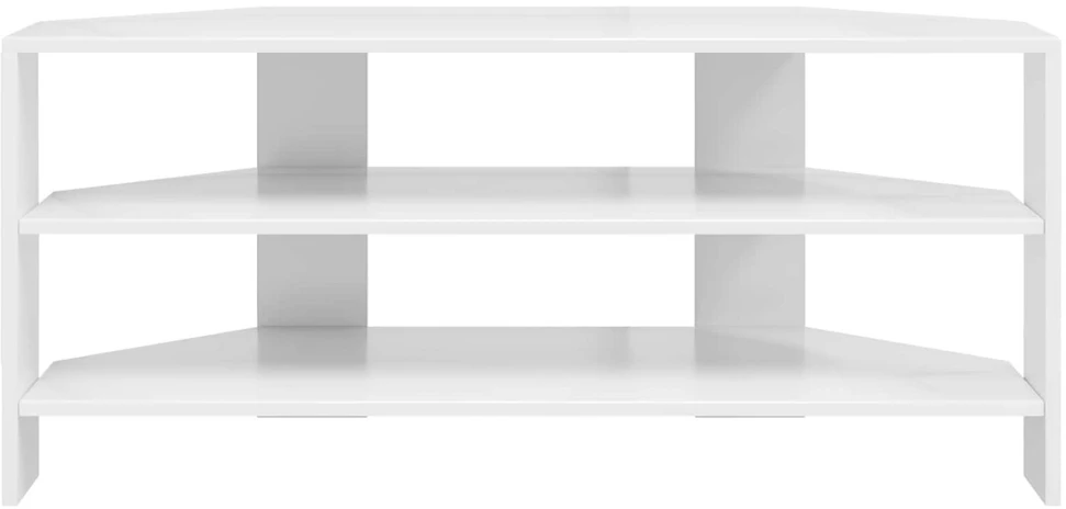 TV staliukas KampinėTVspintelė 102x40,5x45cm Aukšto blizgesio balta