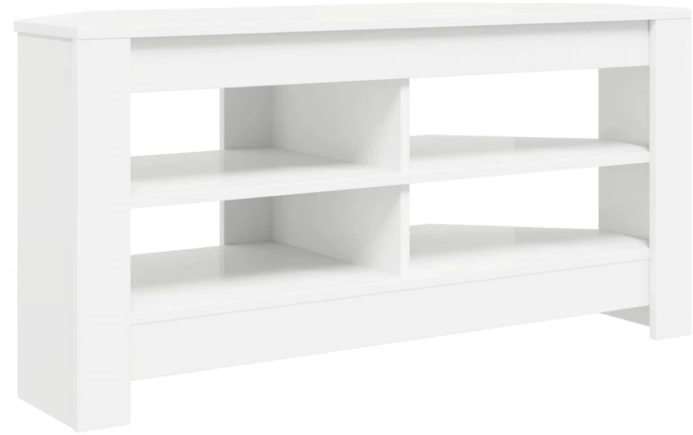 TV staliukas KampinėTVspintelė 102 x 40,5 x 45 cm Balta Apdirbta mediena