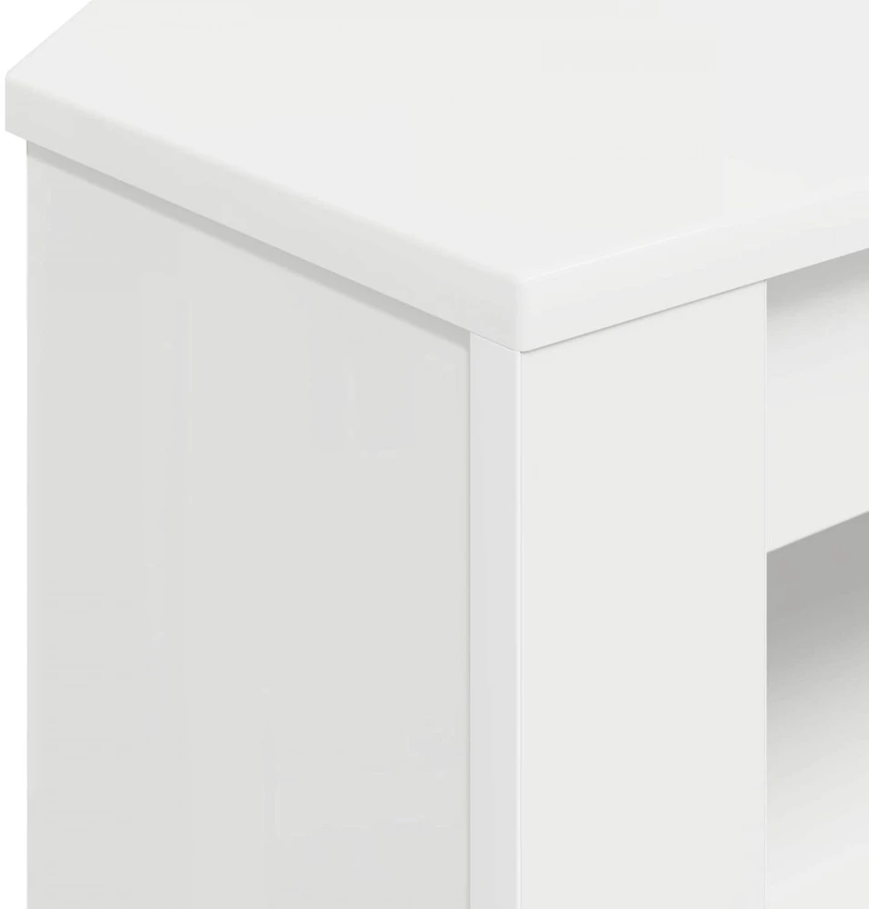 TV staliukas KampinėTVspintelė 102 x 40,5 x 45 cm Balta Apdirbta mediena