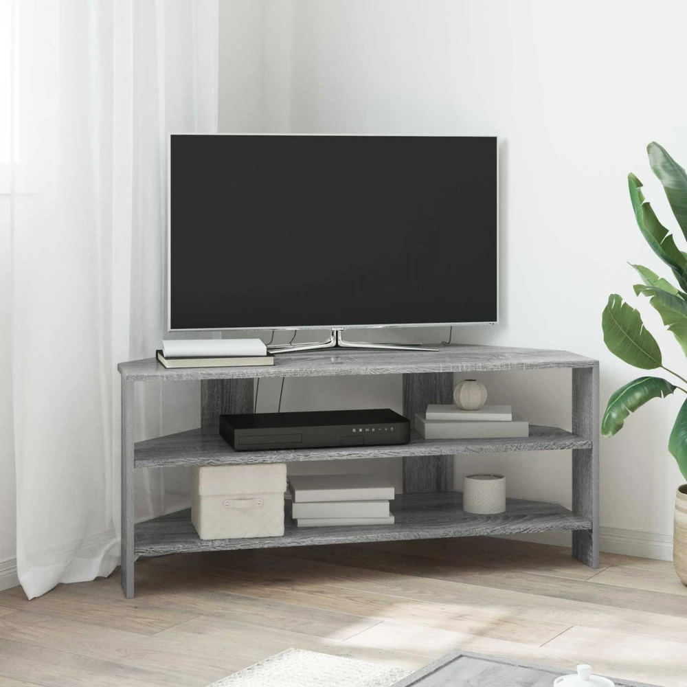 TV staliukas KampinėTVspintelė 102x40,5x45cm Pilkas Sonoma Apdirbta mediena