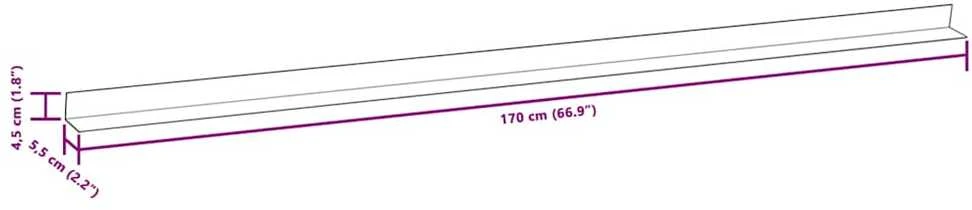 Kampiniai grin. dang. apvadai, 5vnt., sidab. sp., 170cm, alium.