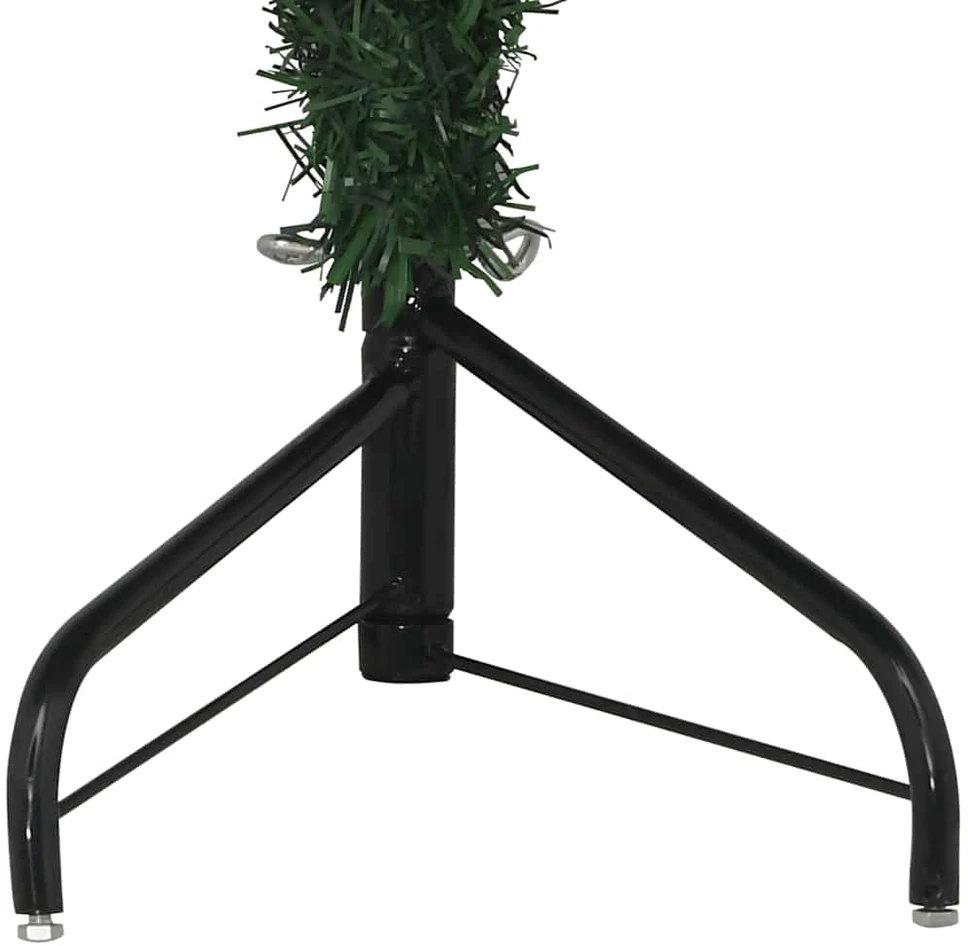 Kampinis dirbtinis Kalėdų medis Žalia 150 cm PVC ir metalas