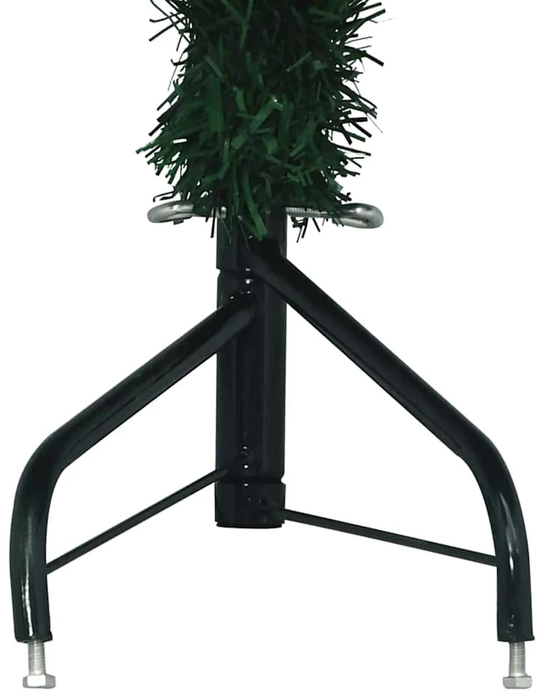 Kampinis dirbtinis Kalėdų medis Žalia 180 cm PVC ir metalas