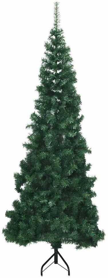 Kampinis dirbtinis Kalėdų medis Žalia 180 cm PVC ir metalas