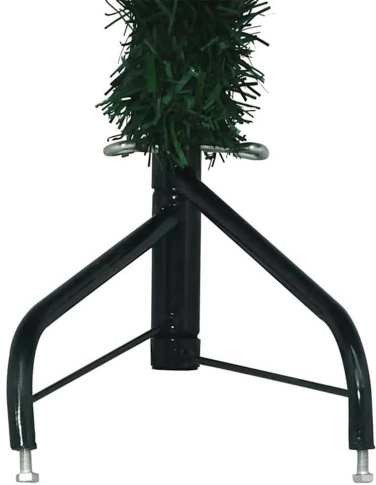Kampinis dirbtinis Kalėdų medis Žalia 180 cm PVC ir metalas