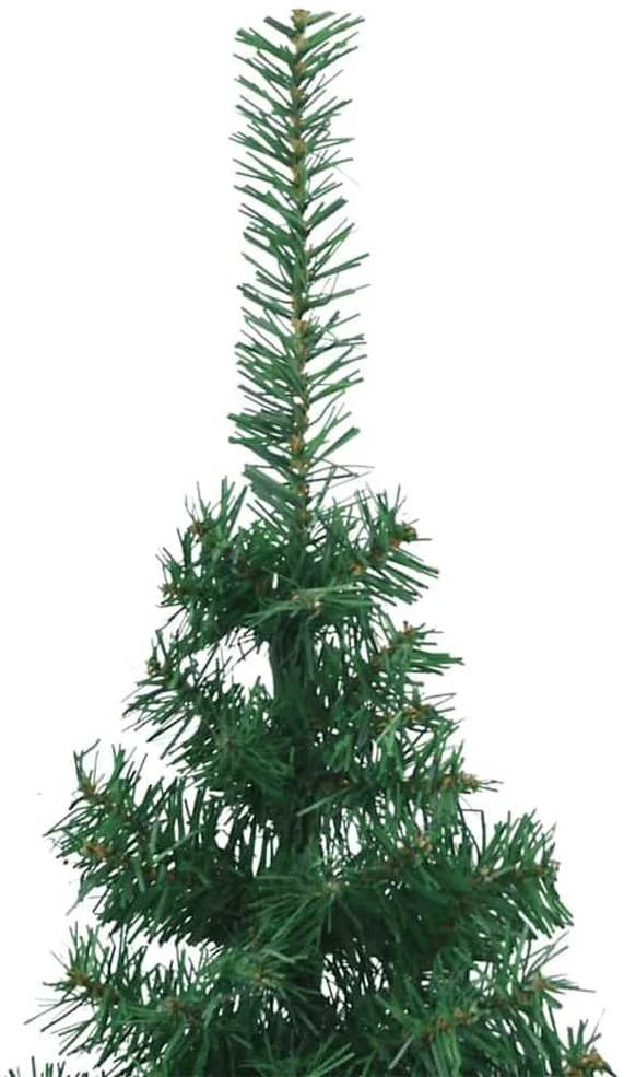 Kampinis dirbtinis Kalėdų medis Žalia 180 cm PVC ir metalas