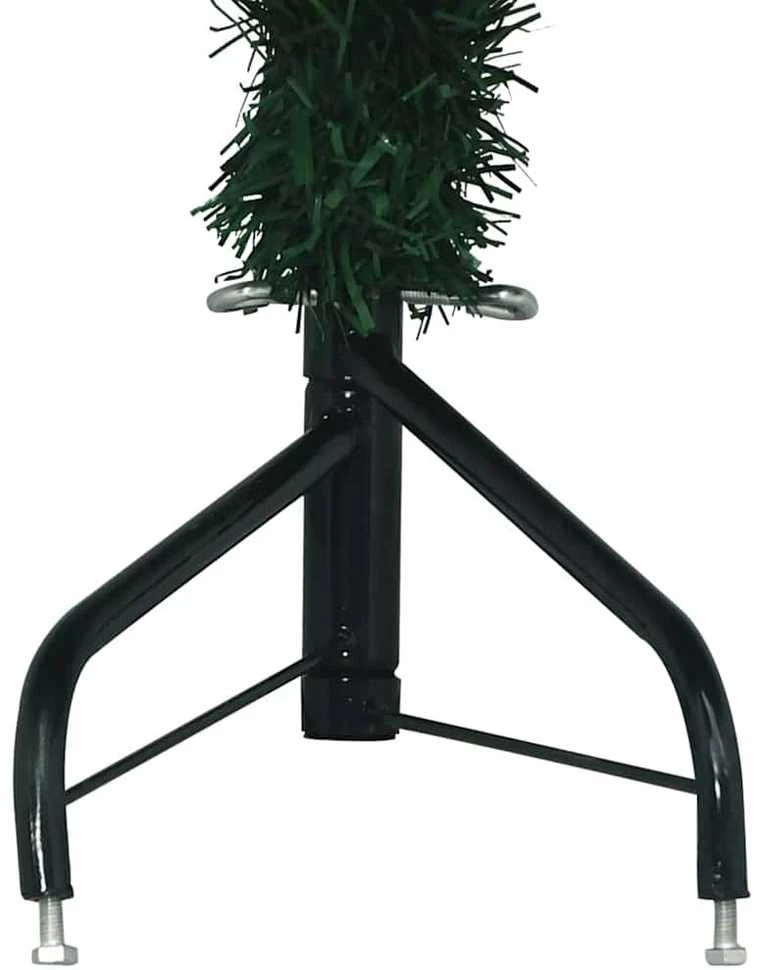 Kampinis dirbtinis Kalėdų medis Žalia 180 cm PVC ir metalas