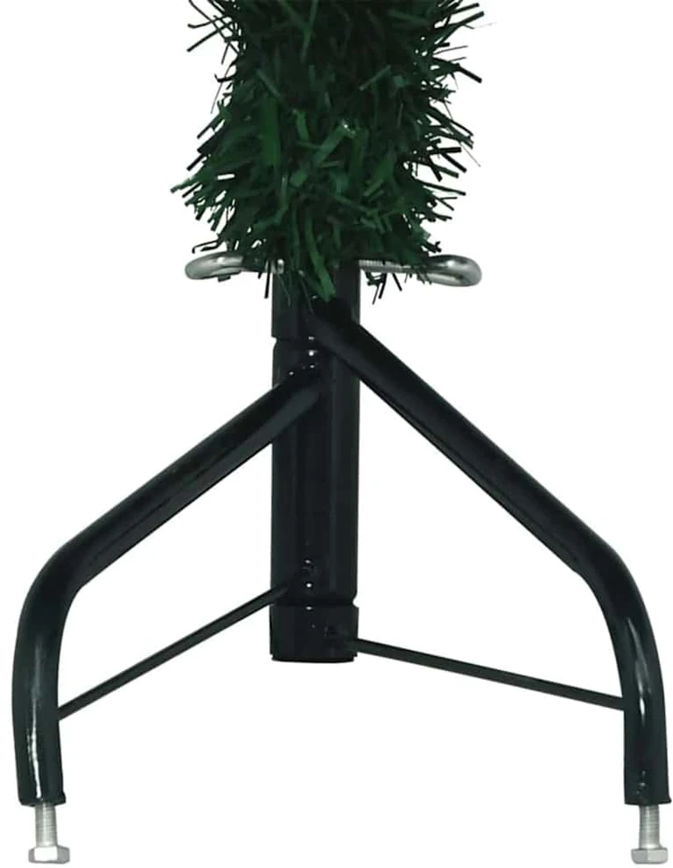 Kampinis dirbtinis Kalėdų medis Žalia 240 cm PVC ir metalas