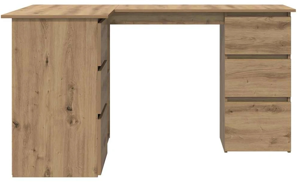 Kampinis rašomasis stalas, artisano, 145x100x76cm, mediena