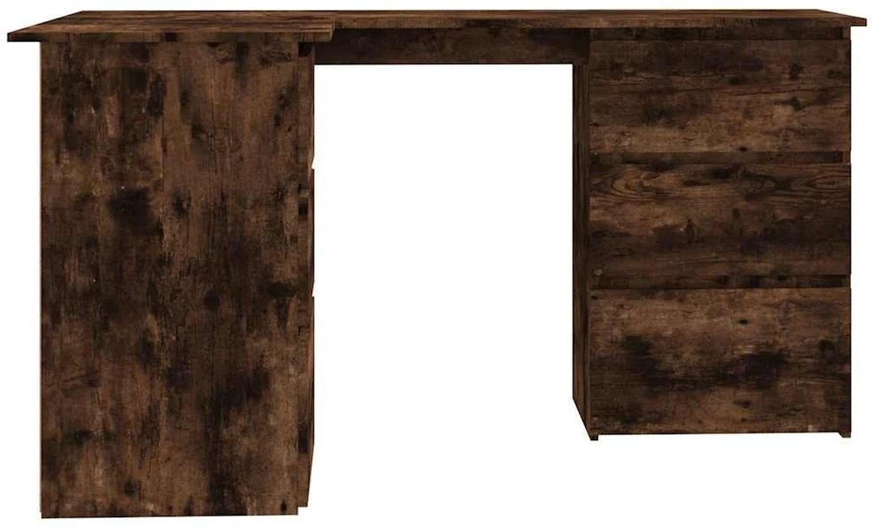 Kampinis rašomasis stalas, ąžuolo, 145x100x76cm, mediena