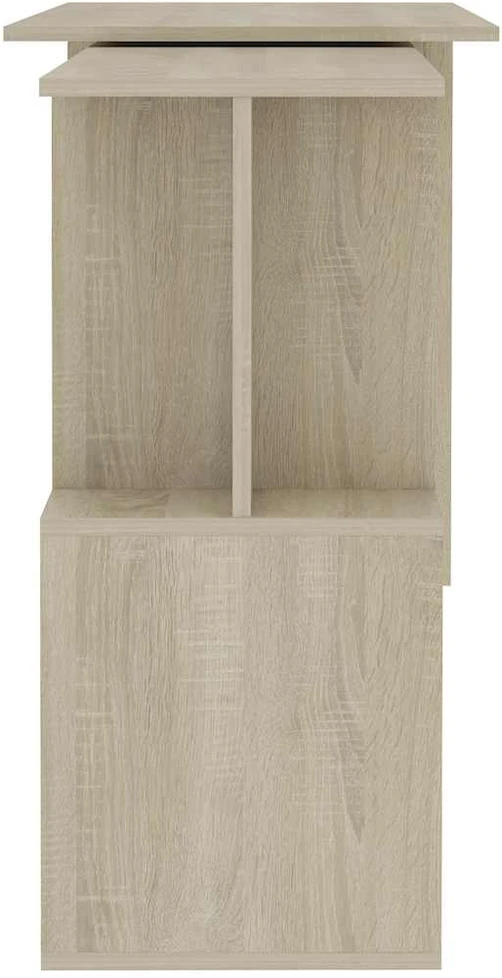 Kampinis rašomasis stalas, ąžuolo, 200x50x76cm, mediena