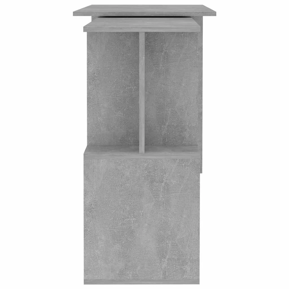 Kampinis rašomasis stalas, betono, 200x50x76cm, mediena