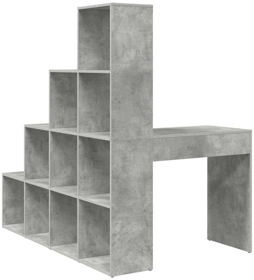 Kampinis rašomasis stalas Betono pilka 101,5 x 149,5 x 149,5 cm