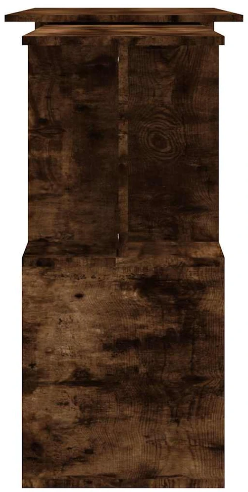 Kampinis rašomasis stalas, dūminio ąžuolo, 200x50x76cm, mediena