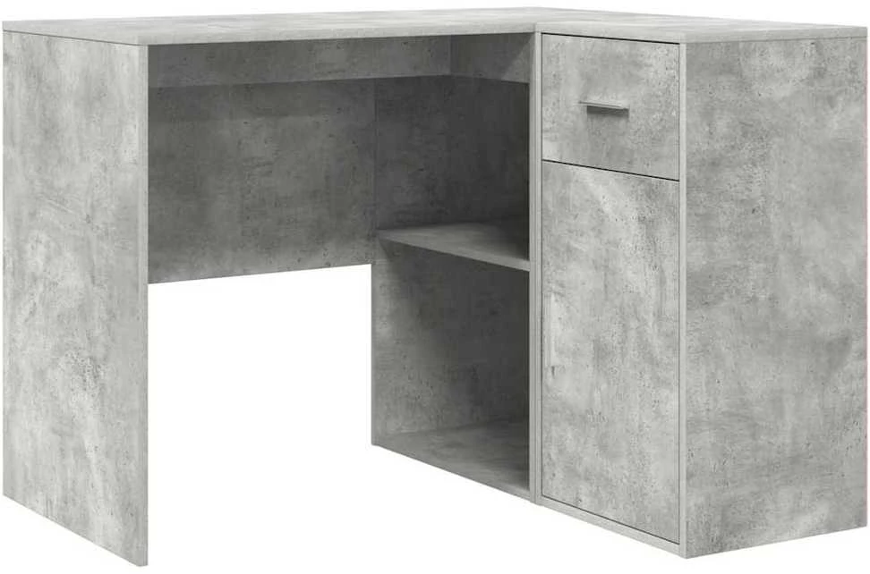 Kampinis rašomasis stalas Betono pilka 102 x 88 x 75 cm